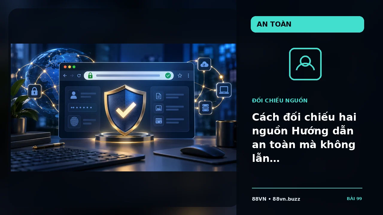 Cách đối chiếu hai nguồn Hướng dẫn an toàn mà không lẫn dữ kiện