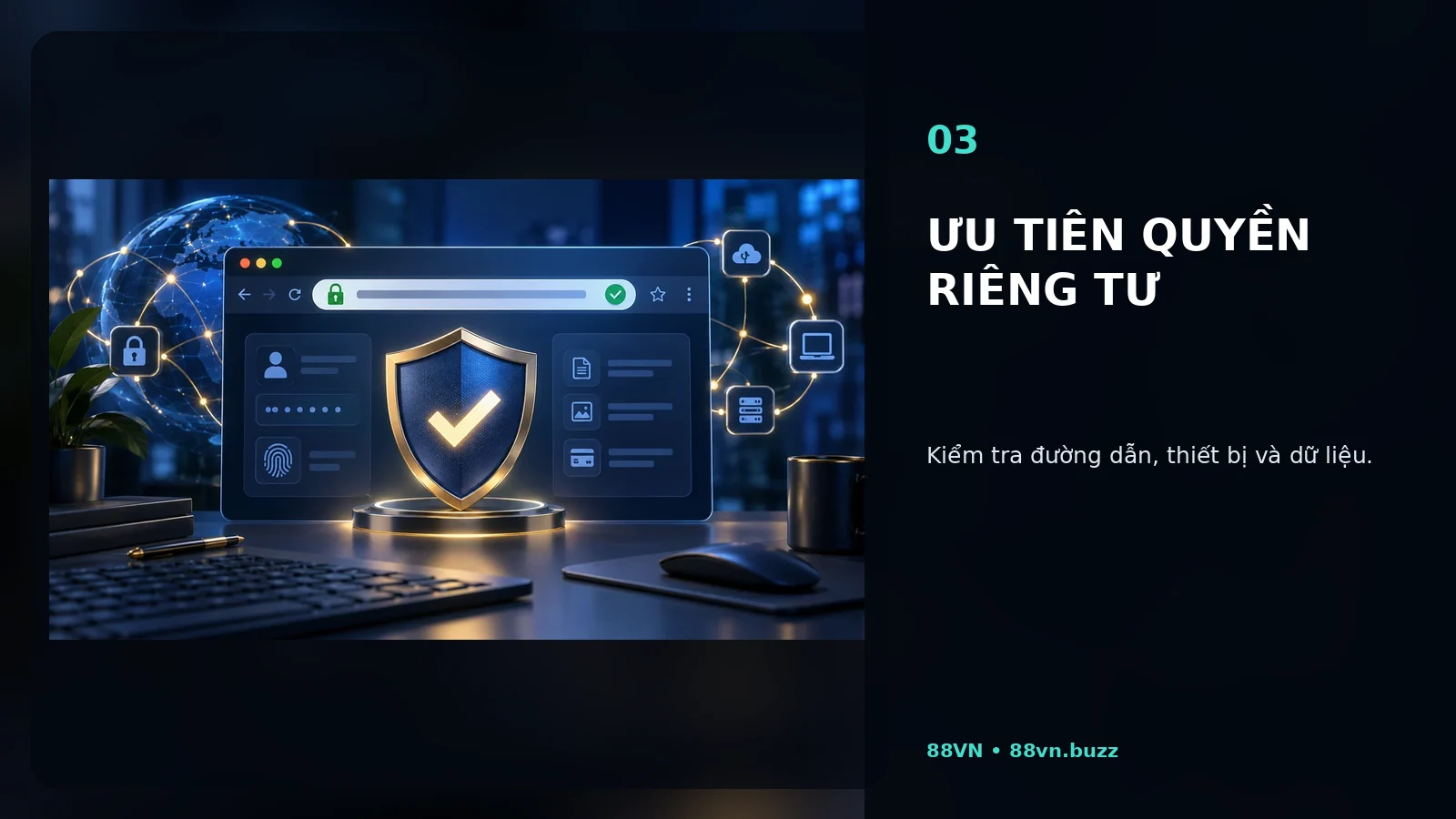 Ưu tiên quyền riêng tư tại 88VN