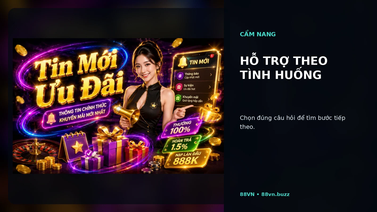 Hỗ trợ theo tình huống tại 88VN